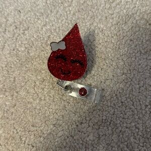 Blood drop badge reel
